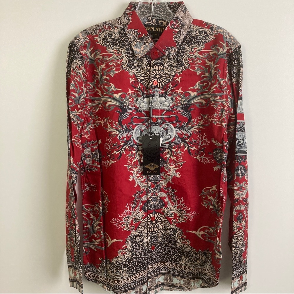 Platini red long sleeve size Medium